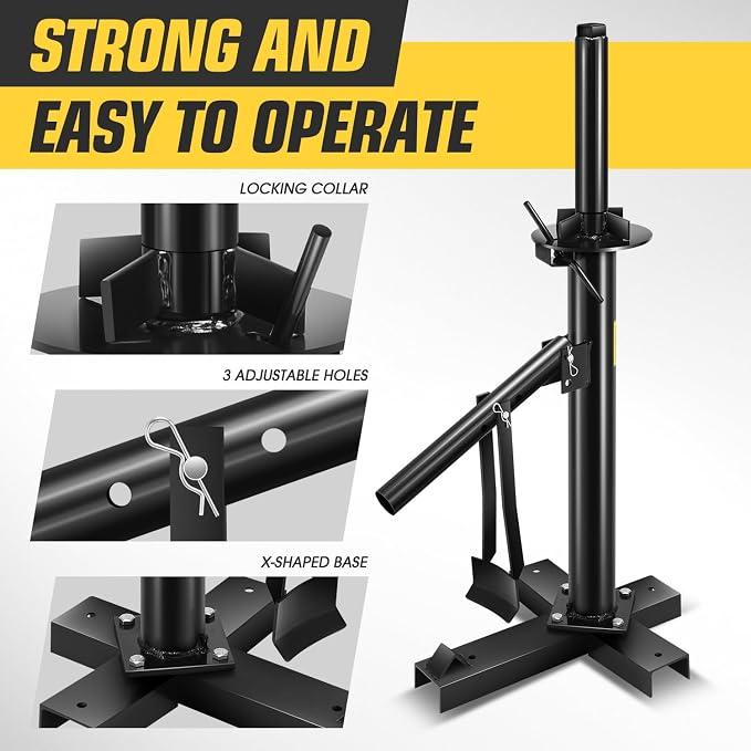 Manual Tire Changer Portable Hand Bead Breaker Tire Machine for 15" to 21" Tires Tire Mounting Machine for Car Truck Home Garage Small Auto Shop, TOOLS-00781