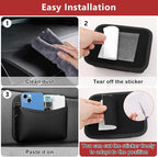 Car Seat Side Storage Pocket, Small Car Seat Organizers PU Leather Car Console Organizer Pocket Multifunctional Console Side Organizer Bag for Phone, Keys, Sunglass, Wallet, 1Pack