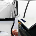 19.7Ft(6M) Car Door Edge Guards Black, U-Shape Molding Trim Rubber Edge Strip Seal Protector,Easy to Cut No Need Adhesive Fit for Most Vehicles
