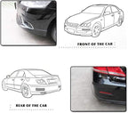 runmade Universal Car Truck Pickup 8PCs Black Rear Bumper Guard Side Anti-Scratch Protector Trim Rubber Strips