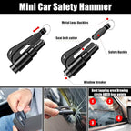 Car Roadside Emergency Kit, Portable Auto Air Compressor Tire Inflator, Jumper Cable, Car Emergency Kits for Teenagers, Black