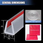 Rubber Edge Trim, Flexible Edge Trim for Sharp Edge, 1/4" U Channel Edge Protector, Self Adhesive Edge Guards for Plywood, Glass, Flexiglass and Sheet Metal Parts, 20Ft, Grey Color