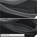 4P Door Side Storage Organizer for Tesla Model Y Juniper 2025 2026 | Standard/Premium/Performance, Front & Rear Door Slot Pocket Box, Insert Tray, TPE Model Y Juniper 2026 Accessories, Black