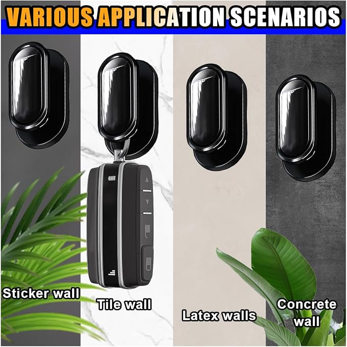 4 PCS Car Mini Hooks, Strong Self-Adhesive Backseat Hangers, Multifunctional Wall Hanging Hooks, Universal Hook Stickers for Key Charging Cable Earphone Car Interior Accessories (Glossy)