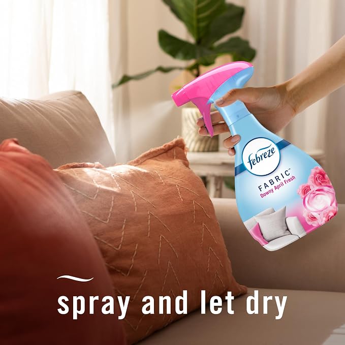 Odor-Fighting Fabric Refresher, Downy Calm and Downy April Fresh, 16.9oz, 2 pack