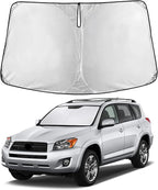 Windshield Sunshade Compatible for Toyota RAV4 2006-2010 2011 2012, Sun Visor for Front Windshield & Window Sun Shade Cover, UV Heat Blocker & Protector, Car Accessories