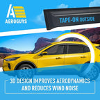 Extra Durable Window Deflectors Tape-On Window Visors Rain Guards Fit for Ford Escape 2020-2026, Sun Visors, Wind Vent for Shades, Exterior Car Accessories - 4pcs. AG0174