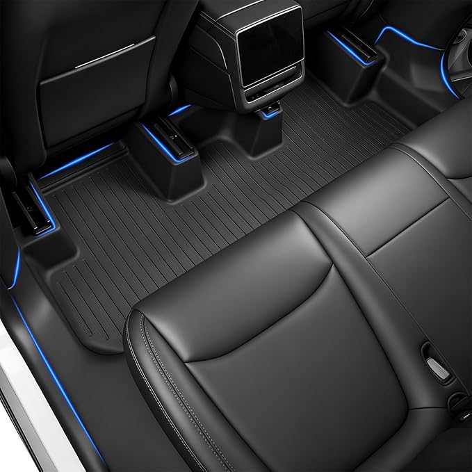 2025 2026 Tesla Model Y Juniper Floor Mats & Accessories & Extra-Thick TPE Cargo Liners, 9 PCS CabinProtect™ Pro Kit Full-Cabin Protection System(Only fit Premium&Performance)