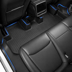 2025 2026 Tesla Model Y Juniper Floor Mats & Accessories & Extra-Thick TPE Cargo Liners, 9 PCS CabinProtect™ Pro Kit Full-Cabin Protection System(Only fit Premium&Performance)