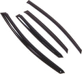WD2-732B Dark Smoke 4 Pcs Set Window Visor (Outside Mount) Deflector Rain Guard Compatible with 2016-2018 Nissan Sentra