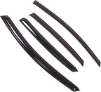 WD2-732 Dark Smoke 4 Pcs Set Window Visor (Outside Mount) Deflector Rain Guard Compatible with 2013-2015 Nissan Sentra
