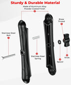 1.5" Ball Aluminum Alloy Double Socket Arm, 9.1" Length Long Arm | Compatible with RAM Mounts C Size 1.5" Ball Components, 360° Rotation, for Fish Finder Mount, Marine Electronic Mount