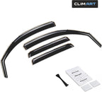 in-Channel Incredibly Durable Rain Guards for Toyota Tacoma 2005-2015 Double Cab, Original Window Deflectors, Vent Deflector, Vent Window Visors, Truck Accessories 4 pcs- 605085