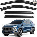Extra-Thick Window Rain Guards Fit for Chevrolet (Chevy) Equinox 2025 2026 Tape-on Window Deflectors Rain Guards Vent Visors car Vent Shades