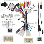 16pin Car Stereo Wiring Harness Adapter with Canbus Box for Mitsubishi Outlander Pajero Support OEM Rockford Amplifier Camera SWC USB