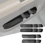 4PCS Door Side Storage Box Compatible with 2022-2026 Chevy Silverado GMC Sierra 1500 Crew Cab Door Handle Phone Pocket Tray Organizer Replacement for 2022-2026 Chevy Silverado Accessories