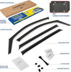 Goodyear Shatterproof in-Channel Window Deflectors for Kia Sorento 2021-2026, Rain Guards, Window Visors for Cars, Vent Deflector, Car Accessories, 4 pcs. - GY008439