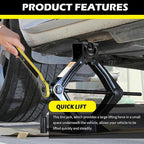Scissor Jack for Car with Ratchet Wrench,1.5T (3307lbs) Capacity Scissor Car Jack Kit for Lifting Light Vehicles,Heavy Duty Vehicle Accessories Tire Jacks Lifting Range of 3.94-13.19"