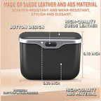 Car Trash Can, Waterproof Multi‑Functional Auto Trash Bin for Door/Console/Seat Back, Universal Vehicle Garbage Can for Car/Truck/SUV Drivers (Black)