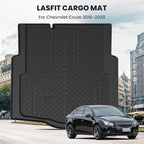 Trunk Mat for Chevrolet Chevy Cruze 2016-2019 (Not for 2016 Cruze Limited), Only Fit Cargo with Spare Tire, All Weather TPE Custom Fit Cargo Mat Trunk Liner (Fit Sedan, Not for Hatchback)