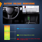Rocker Switch Style USB Outlet LED Voltmeter Quick Connector 12V PD Type C and USB QC 3.0 Cars Replacement with Inline Fuse for Switches Panel on Boats RV Truck Car