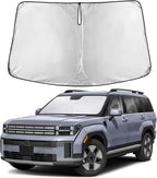 Windshield Sunshade Compatible for Hyundai Santafe 2024 2025 2026, Sun Visor for Front Windshield & Window Sun Shade Cover, UV Heat Blocker & Protector, Car Accessories