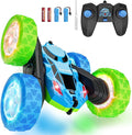 RC Cars Toys for Kids Ages 6-12, 360° Spinning Double-Sided Remote Control Car with LED Lights, 4WD Rechargeable Toy for Boys Age 8-10, Perfect Birthday Holiday Valentines Easter Gift