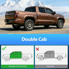 Window Visors for 2024-2025 Toyota Tacoma Double Cab 4th Gen, Tape-On Rain Guards Outside Mount Vent Visors Window Deflectors Smoke Tint, 4PCS