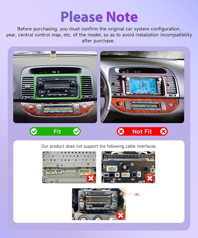 4G+64G Android 15 Car Stereo for Toyota Camry 2000-2006, 9 Inch Incell Touchscreen with Physical Buttons, Wireless CarPlay Android Auto GPS WiFi Bluetooth FM RDS EQ SWC Type-C Backup Camera