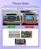 4G+64G Android 15 Car Stereo for Toyota Camry 2000-2006, 9 Inch Incell Touchscreen with Physical Buttons, Wireless CarPlay Android Auto GPS WiFi Bluetooth FM RDS EQ SWC Type-C Backup Camera
