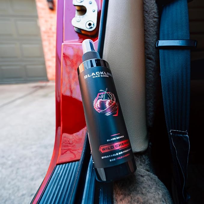 Wild Cherry Car Air Freshener Spray, Premium Odor Eliminator for Cars, Trucks, RVs, SUV, or Home Use - 8 fl OZ - Air Freshener - Wild Cherry Spray