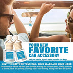 C Classy Hanging Car Air Freshener 2 Pack, Cabana Hotel Scent Essential Oil Diffuser, Long-Lasting Fragrance,Cute Glass Bottle Car Accessories for Women & Men, Made in USA