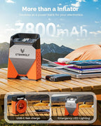 ZEPHYR S3 Tire Inflator Portable Air Compressor, 1 Min Fast Inflation and 100% Duty Cycle, 160 PSI Air Pump for Cars, SUVs, Bikes, Balls (Vivid Orange)