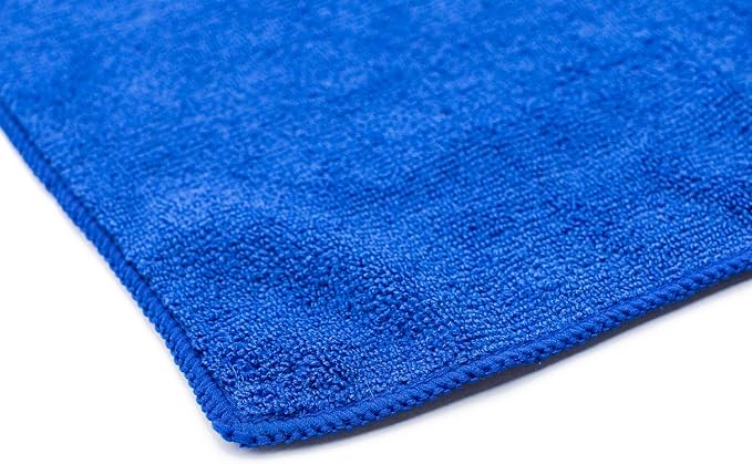 Sport & Workout Towel - Gym, Exercise, Fitness, Spa, Ultra Soft, Super Absorbent, Fast Drying Premium Microfiber, 320gsm, 16in x 27in (3-Pack) (Royal Blue + Light Blue + Black)