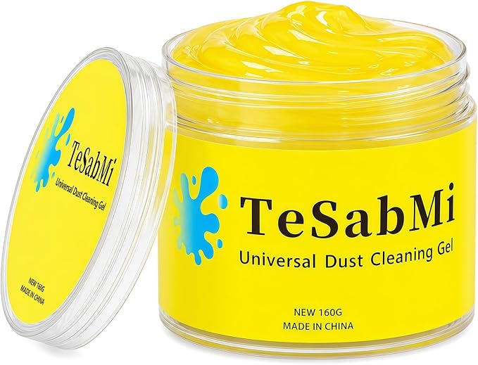 Car Cleaning Gel, Reusable Cleaning Putty for Vents & Gaps, 160g | For air vents, dashboard gaps, cup holders and console buttons; picks up dry dust, crumbs and lint. No water needed.