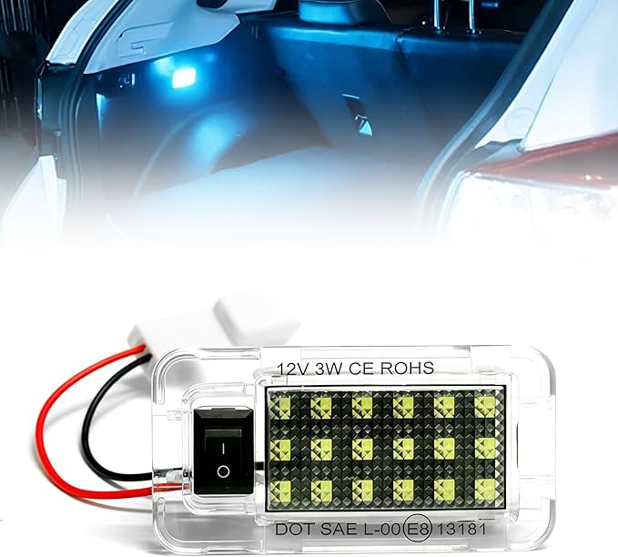 LED Luggage Compartment Light Fits for Toyota RAV4,Trunk Ceiling Lights Lamps,Decorative Atmosphere Lamp,Interior Replacement LED Lights Lamps,Car Accessories (Ice-Blue for Toyota RAV4 2022-2025)