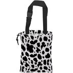 Car Trash Bag Cow Texture Car Garbage Bag Hanging Car Trash Can for Back Seat with Drawstring, Waterproof Garbage Bags for Accessories Vehicle Travelling Camping Outdoor