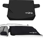 Plus | Winter Windshield Cover for Ice and Snow, XL Size (Black) - Built-in Security Panels, Wiper Blade Coverage + Mirror Covers - Fits XL Size Cars, Trucks and SUVs, 68 x 41 Inches
