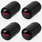 4pcs Tire Valve Stem Caps, Compatible with GMC Series Stem Cap Universal Car Air Cover Car Accessories for Cars, SUV, Truck, Motorcycles （Black）
