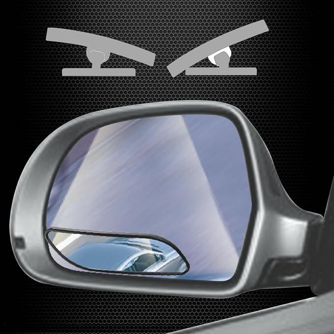 Blind Spot Mirror, HD Glass ABS Housing Convex Wide Angle Rearview Blind Spot Car Mirror for Car SUV and Truck (Framed, Medium, Pack of 2)