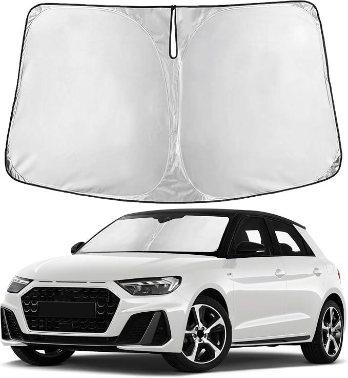 Windshield Sunshade Compatible for Audi A1 2018-2024 2025 2026, Sun Visor for Front Windshield & Window Sun Shade Cover, UV Heat Blocker & Protector, Car Accessories