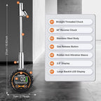 Semi Truck Digital Tire Pressure Gauge 200 PSI with LCD Color Screen, Heavy Duty Dual Head Chuck Tire Guage, ANSI B40.1 Certified - for Semi Trucks, Trucks, Cars, SUVs