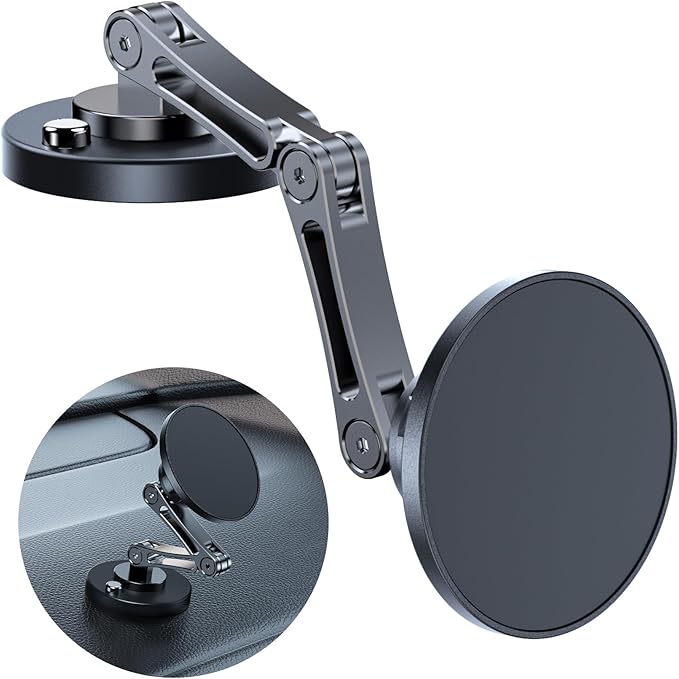 Magnetic Car Phone Holder Mount (360° Rotation) Cell Phone Car Holder, Phone Mount for Car Windshield Dashboard Hand Free Mount for iPhone 17 16 15 14 13 Pro Max All Smartphones