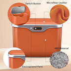 Car Trash Can with Lid - 2-in-1 Leather Top Car Garbage Can & Storage Box | Leakproof, Waterproof Hanging Auto Trash Bin for Back of Seat, Door, SUVs, Trucks, Sedans Grey
