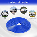 49Ft (15M) Car Door Edge Guard, No Glue Car Door Entry Guard Protective Strip, Rubber Edge Trim Car Door Protector, Applicable to Car, Truck, SUV and ATV, Car Exterior Accessories（Blue）
