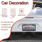 Cherry License Plate Frames，red Cherry Car Accessories for Women and Men ，Cute License Plate，Aluminum License Plate Frame Fits Standard US Vehicles Size 12.2 x 6 Inch (Black-Cherry)