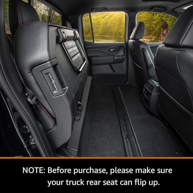 Truck Seat Cover for Dogs with Flip-Up Rear Seats 100% Waterproof Heavy Duty Pet Floor Hammock with Mesh Visual Window Senior Dog Friendly & Nonslip Fits Ford F150,F250 RAM 1500,Silverado