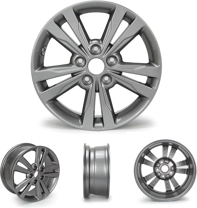 New 16x6.5" 16 Inch Premium Aluminum Alloy Wheel Rim Compatible with Hyundai Elantra 2016 2017 2018 Rim | OEM Design, Alloy Replacement Wheel, Super Duty Car Rims Replacement - OE Stock Specs