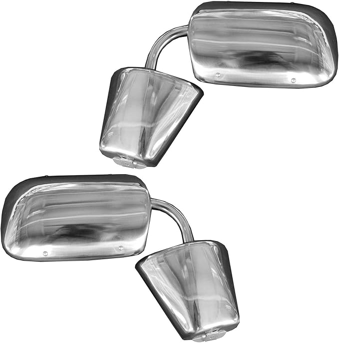 Driver and Passenger Side Mirror Assembly Set Manual Compatible with 87–91 Chevrolet Blazer 75–86 Chevrolet C10 C20 C30 K10 K20 73–91 GMC Jimmy