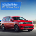4pcs in Channel Window Visor Fit for 2011-2024 2025 2026 Dodge Durango, Smoke Tinted Side Window Deflectors, Durable Rain Guards, Vent Shades Visors Shield